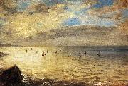 Eugene Delacroix The Sea from the Heights of Dieppe oil painting